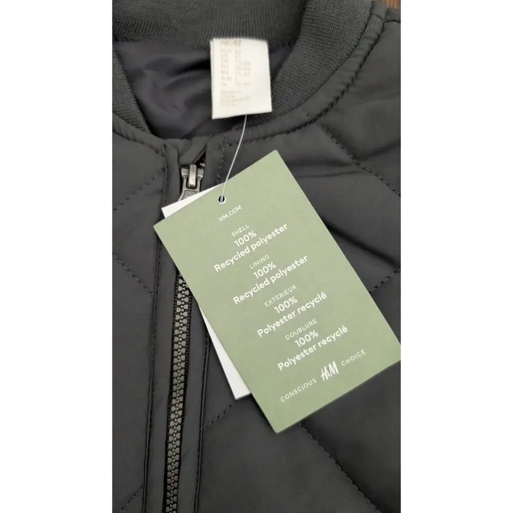 H&M Grey Quilted Jacket NEW!